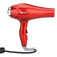 Professional Hair Dryer, High Speed Red Hair Dryer US Plug 110V (US Plug 110V)