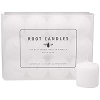 10-Hour Unscented Beeswax Blend Votive Candles, 12-Count, White