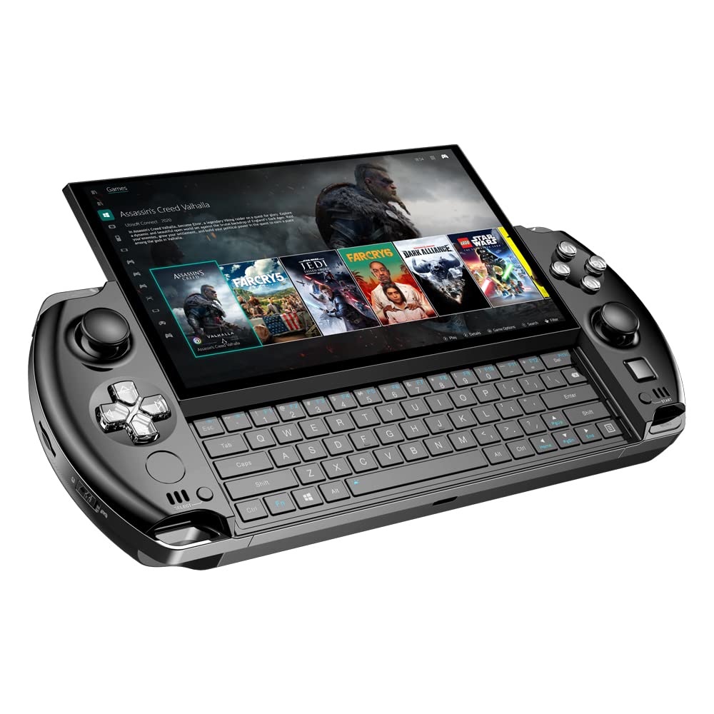 GPD Win 4 [AMD Ryzen 7 6800U] 6 Inches Mini Handheld Win 11 PC Game Console Gameplayer 1920X1080 TouchScreen Laptop Tablet PC (Black, 16GB+1TB)