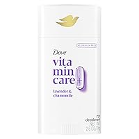 Dove VitaminCare+ Aluminum Free Deodorant Stick Lavender & Chamomile for 72H Odor Protection, Breathable Deodorant for Women 2.6 oz
