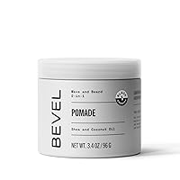 Bevel Beard Balm & Hair Pomade for Waves with Coconut Oil and Shea Butter, Locks in Moisture to Help Reduce Frizz and Breakage, Beard Care for Men, 3.4 Oz