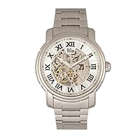 Reign Kahn Automatic Skeleton Dial Bracelet Watch, Silver, REIRN4301
