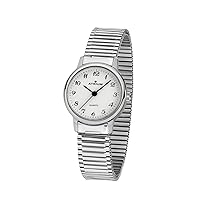 Atrium A43-50 Women's Watch Stainless Steel Analogue Quartz with Stainless Steel Drawstring Flex Band Silver Colour, silver, Bracelet