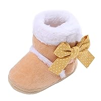 Toddler Girl Size 8 Plush Snow Booties Warming Shoes Baby Soft Boots Infant Baby Shoes Baby Girl Shoes Closed Toe