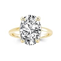 1.5/5.5ct Elongated Oval Cut Women's Engagement Ring,Simulated Diamond Promise Ring in Gold Plated 925 Sterling Silver