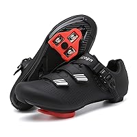 Indoor Cycling Shoes for Men Women Compatible with Peloton Bike Pre-Installed with Look Delta Cleats Outdoor Road Biking