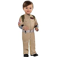 Party City Ghostbusters Halloween Costume for Babies, Includes Printed Jumper with Leg Snaps