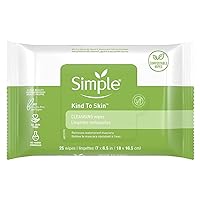 Sensitive Skin Experts Kind To Skin Cleansing Facial Wipes, Waterproof Mascara Remover, Even Softer, 25 Count, (4 Pack)