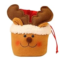 Christmas Treat Bags, Christmas Candy Party Gift Bag Decorations Xmas Storage Packing Supplies Goodie Bag Multicolor