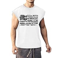 American Flag Tank Tops Family Tank top Muscle Beach Shirt Workout Shirts for Men Big and Tall Black Gym Shirt