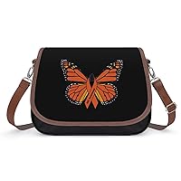 MS Multiple Sclerosis Awareness Butterfly Women's Satchel PU Cute Shoulder Bag Crossbody Bags Messenger Bag