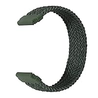 Braided Solo Loop Strap 20mm Universal, 22mm Universal Watch Band (Color : Army Green, Size : 22mm Universal-M)