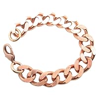 Men's 9 Inch Solid Copper Link Bracelet CB639G - 5/8 of an inch wide. Our widest design.