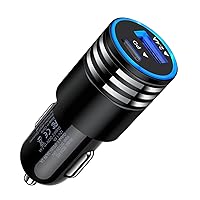 USB C Car Charger Fast Charging for iPhone 15 Pro Max 15 Pro 15 Plus iPhone 14 13 12 11 Pro Max SE XS XR, 30W 2-Port Fast Type C Car Charger Adapter for Samsung Galaxy S24 S23 S22 A15 A14 5G, Pixel 8