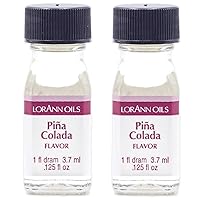LorAnn Pina Colada SS Flavor, 1 dram bottle (.0125 fl oz - 3.7ml - 1 teaspoon) - 2 Pack