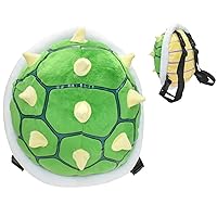 Turtle Backpack, Turtle Shell Backpack, Green Soft Stuffed Cartoon Cute Turtle Backpack Cosplay Clothing Accessories Props (Green-1)