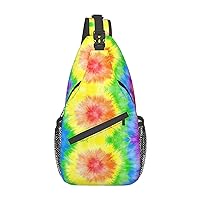 Sling Bag Summer Pineapple Print Sling Backpack Crossbody Chest Bag Daypack For Hiking Travel