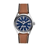 Fossil Defender Men's Solar Powered Watch with Stainless Steel or Leather Strap