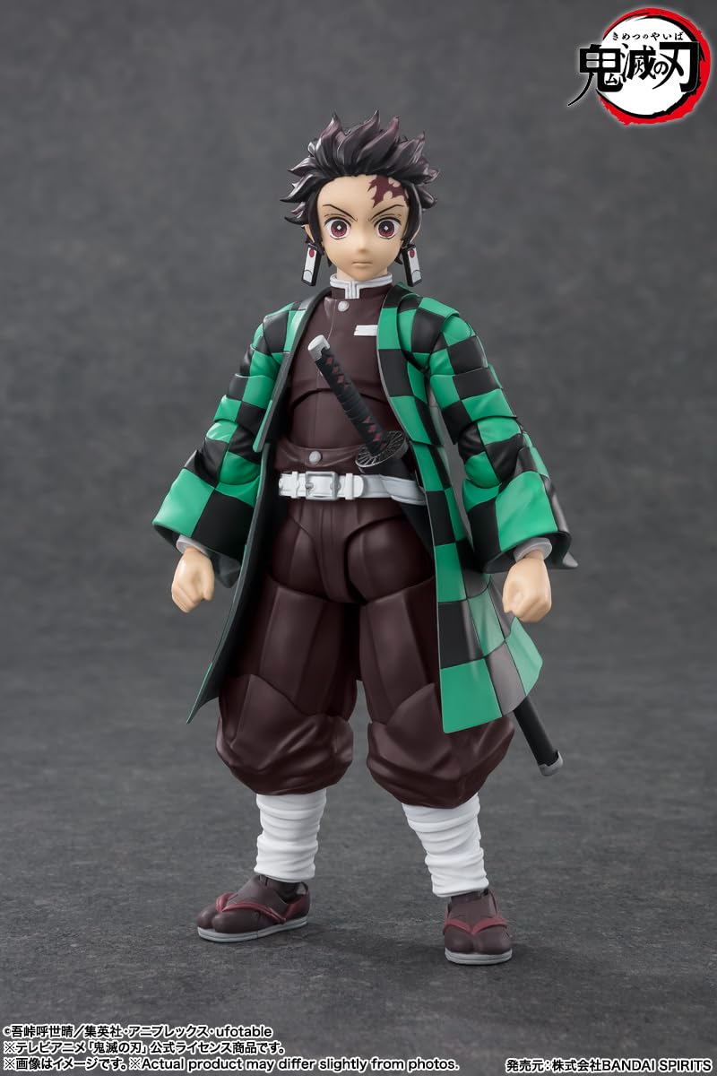 TAMASHII NATIONS - Demon Slayer: Kimetsu no Yaiba - Tanjiro Kamado, Bandai Spirits S.H.Figuarts Action Figure