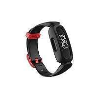 Fitbit Ace 3 Activity-Tracker for Kids 6+ One Size, Black/Racer Red