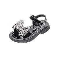 Girl Wedge Sandals Toddler Lightweight Casual Beach Shoes Children Summer Soft Anti-slip Sticky Shoelace Slippers Sandals