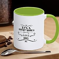 Funny Green White Ceramic Coffee Mug 11oz Family Where Life Begins Geme Coffee Cup Sayings Novelty Tea Milk Juice Mug Gifts for Women Men Girl Boy