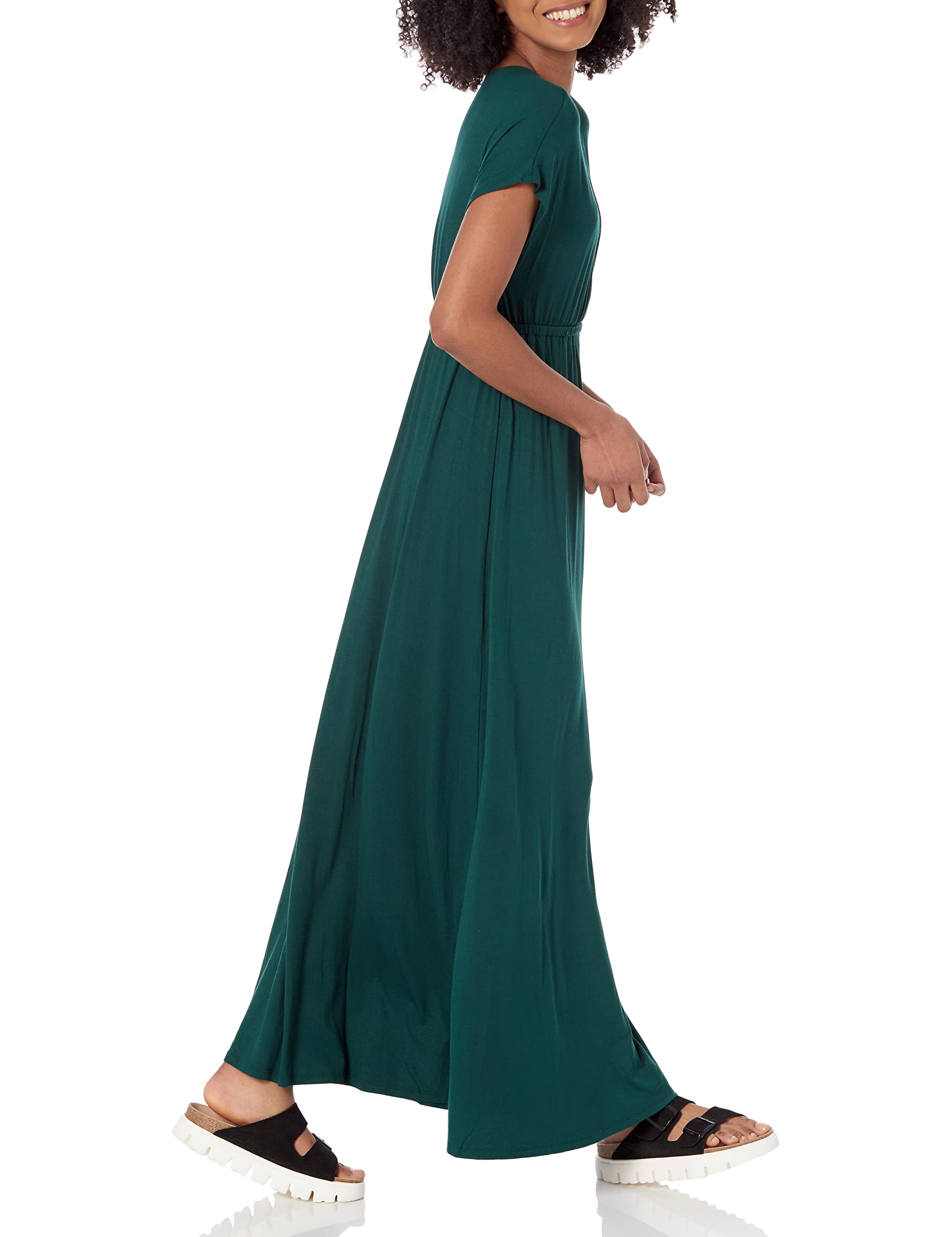 Amazon Essentials Women's Waisted Maxi Dress (Available in Plus Size)