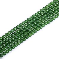 JOE FOREMAN Faceted 6mm Green Taiwan Jade Jade Round Natural Stone Beads for Jewelry Making Strand 15