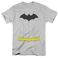 Batman Men's New Batman Costume Classic T-shirt Medium Silver
