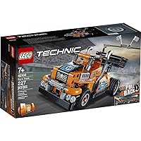 LEGO Technic Race Truck 42104 Pull-Back Model Truck Building Kit, New 2020 (227 Pieces)