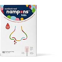 Kids Nosebleed Stoppers - 12 Easy to Use Nose Bleed Stopper Plugs Kit for Kids. Trusted by Pediatricians. Hypoallergenic Clotting Agent Stops Nosebleeds Fast On Contact. Safe and Pain-Free