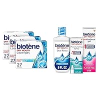 biotène Dry Mouth Lozenges for Dry Mouth and Fresh Breath, Dry Mouth Relief and Breath Freshener & Dry Mouth Management Oral Rinse, Dry Mouth Spray and Moisturizing Gel - 1 Kit