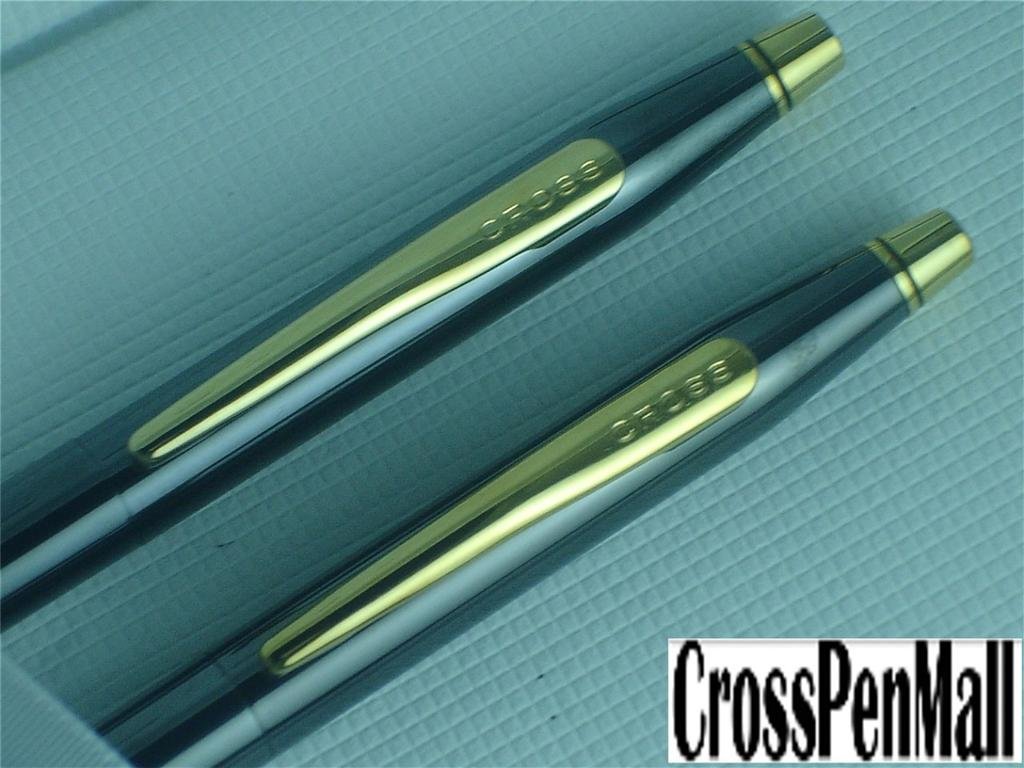 Cross Made in The USA Classic Century Titanium and 23karat Gold Pen and 0.5MM Lead Pencil Set