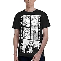 Anime That Time I Got Reincarnated As A Slime Rimuru Tempest Mens T-Shirt 3D Summer Casual O-Neck Short Sleeve T-Shirts