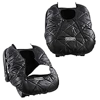 Cozy Cover Premium Infant Car Seat Cover (Black) with Polar Fleece - The Industry Leading Infant Carrier Cover Trusted by Over 6 Million Moms for Keeping Your Baby Warm