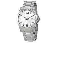 Longines Conquest Silver Dial Mens 43mm Watch L37604766