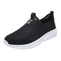 Men's Fashion Sneakers Simple Style Casual Shoes Breathable Wear Resistant Slip On Cloth Shoes