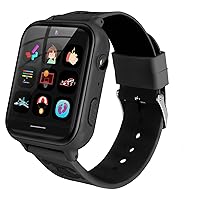 OKYUK Kids Smart Watch, Smart Game Watch with Multiple Functions Available, Birthday Gift for Boys and Girls Aged 4-12 Years (A2 Black)