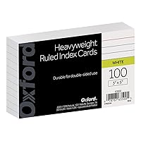 Oxford Heavyweight Ruled Index Cards, 3