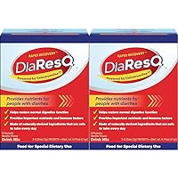 DiaResQ Adult's Rapid Recovery, Diarrhea & Immunity Support Drink Mix for Adults, Restore Normal Function, Antibiotic & Drug-Free, Gluten Free, Pack of 12, Vanilla Flavor