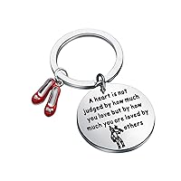 TGBJE Tinman Inspired Gift A Heart Is Judged By How Much You Are Loved By Others Keychian Kartoon jewelry