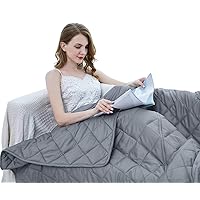 Weighted Blanket - High Breathability - 48''72'' 15LB - Premium Heavy Blankets - Calm Sleeping for Adult and Kids, Durable Quilts and Quality Construction…