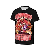 Anime That Time I Got Reincarnated As A Slime Benimaru T Shirt Men's Casual Tee Summer Round Neck Short Sleeve Shirts