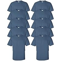 Gildan Ultra Cotton 6 oz. T-Shirt (G200) Pack of 10- INDIGO BLUE,4XL