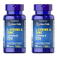 L-Lysine and Zinc (Pack of 2)