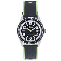 REIGN Gage Automatic Watch w/Date - Silver/Black
