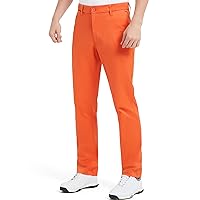 Lesmart Men Golf Pants Expandable Waistband Stretch Breathable Relaxed Fit with Pockets