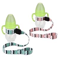 Accmor 2Pcs Sippy Cup Straps, Adjustable Strap for Sippy Cup,Sippy Cup Leashes, Baby Bottles Toys Sippy Cup Strap Holders for Stroller, High Chair, Car Seat