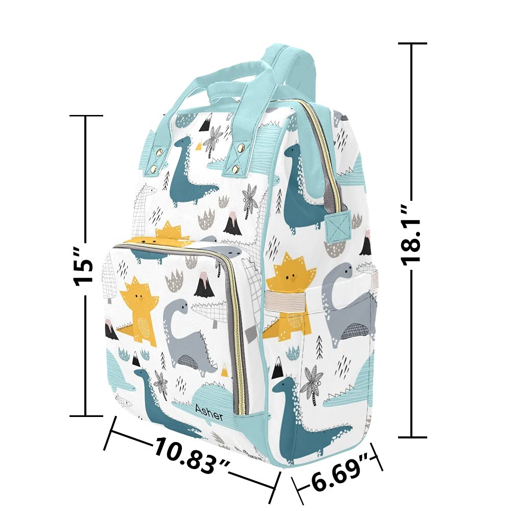 PERSONALIZED Diaper Bag Knapsack Backpack Monogram Baby Bag Blue & Pink -  Walmart.com