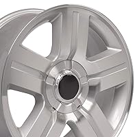 OE Wheels LLC 22 inch Rim Fits Silverado Texas Wheel CV84 22x9 Mach'd Wheel Hollander 5291